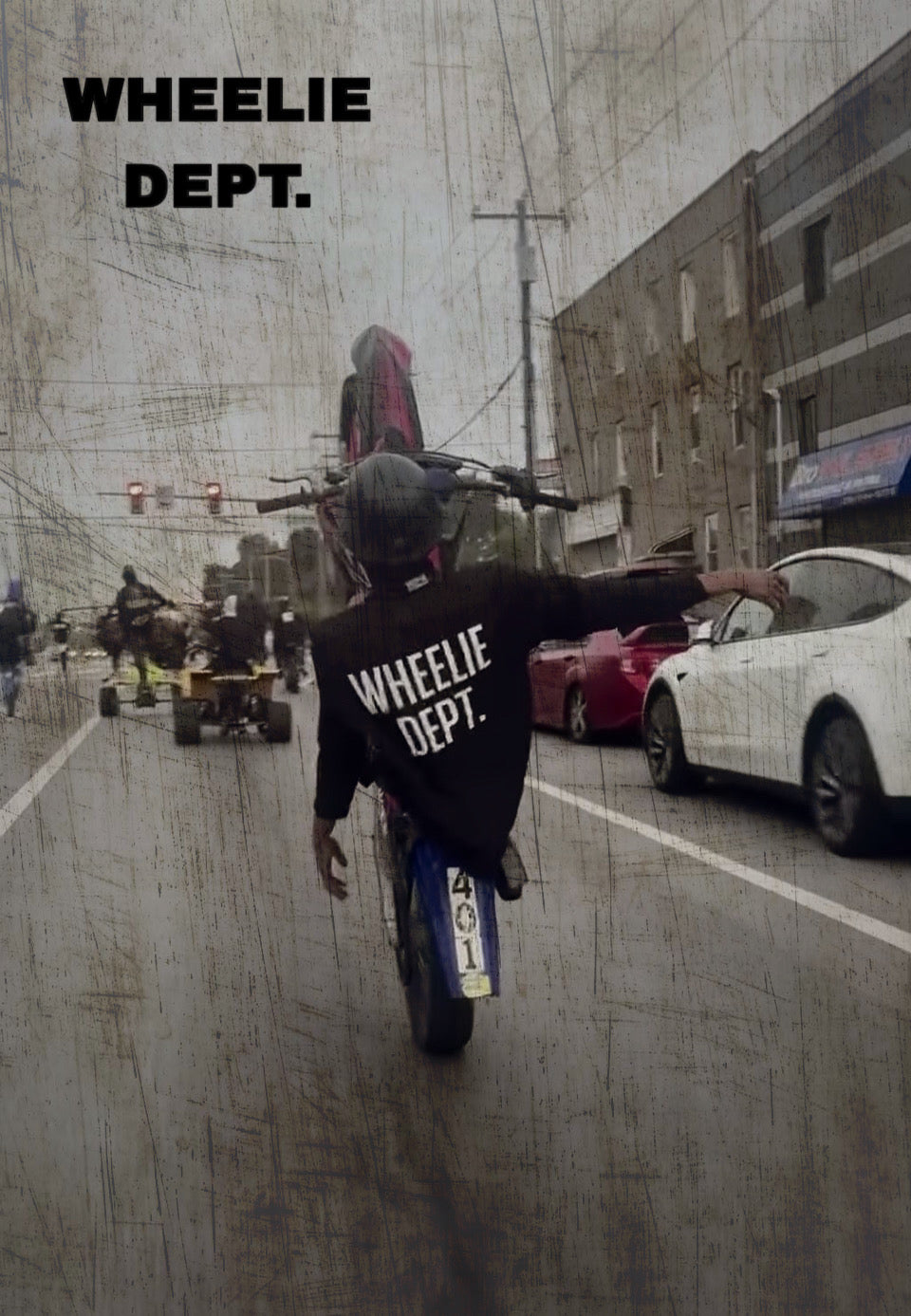 Long sleeve WHEELIE DEPT. Tee
